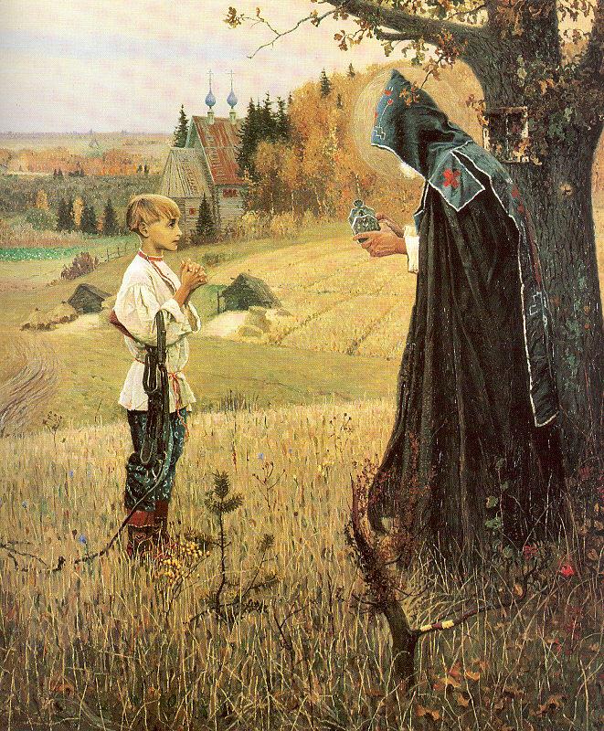 Nesterov, Mikhail The Vision to the Boy Bartholomew Germany oil painting art